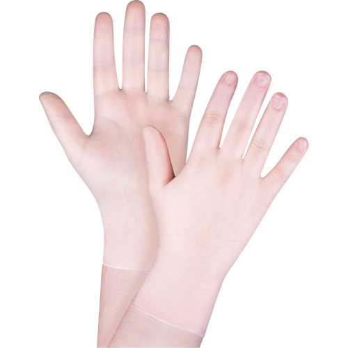 Disposable Gloves, Small, Vinyl, 4.5-mil, Powder-Free, Clear, Class 2 Rideout Tool & Machine Inc.