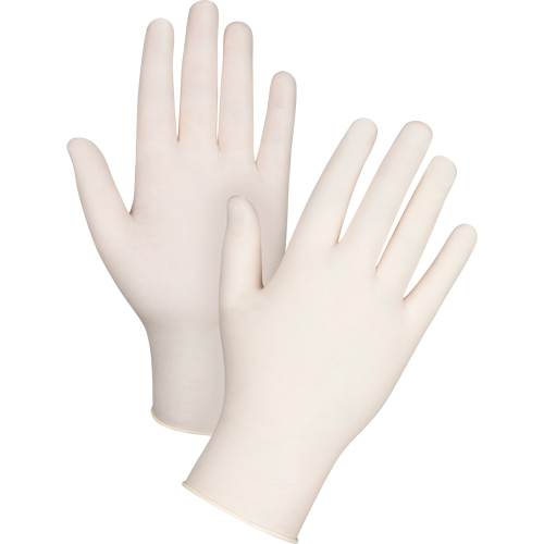 Premium Sensitive Skin Examination Gloves, Medium, Latex, 4-mil, Powdered, Natural Rideout Tool & Machine Inc.