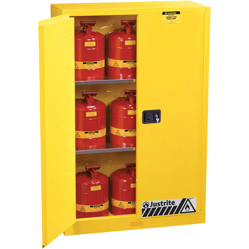 Armoires Sure-Grip EX pour produits inflammables, 45 gal., 2 Porte(s), 43" La x 65" h x 18" p Rideout Tool & Machine Inc.