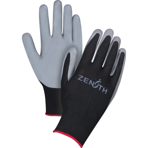 Gants enduits confortables de premi&egrave;re qualit&eacute;, 10/T-Grand, R&ecirc;vetement Nitrile, Calibre 13, Enveloppe en Polyester Rideout Tool & Machine Inc.
