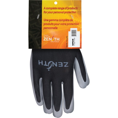 Gants enduits confortables de premi&egrave;re qualit&eacute;, 10/T-Grand, R&ecirc;vetement Nitrile, Calibre 13, Enveloppe en Polyester Rideout Tool & Machine Inc.
