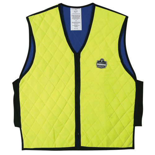 Vestes refroidissantes &agrave; &eacute;vaporation humide Chill-Its 6665, Moyen, Jaune lime haute visibilit&eacute; Rideout Tool & Machine Inc.