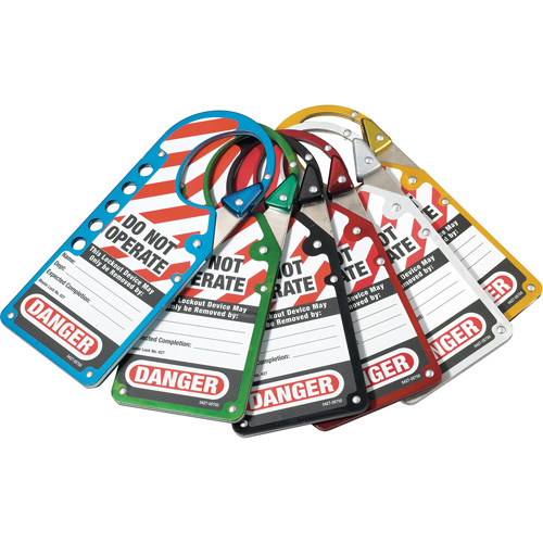 Moraillons encliquetables &agrave; &eacute;tiquettes, Argent Rideout Tool & Machine Inc.