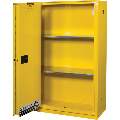 Sure-Grip&reg; Ex Flammable Storage Cabinets, 45 gal., 1 Door, 43" W x 65" H x 18" D Rideout Tool & Machine Inc.