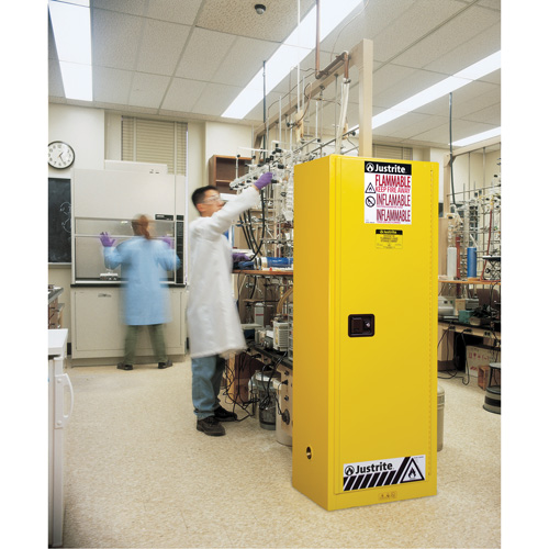 Armoire de s&eacute;curit&eacute; pour produits inflammables EX Slimline Sure-Grip , 22 gal., 1 Porte(s), 23,25" La x 65" h x 18" p Rideout Tool & Machine Inc.