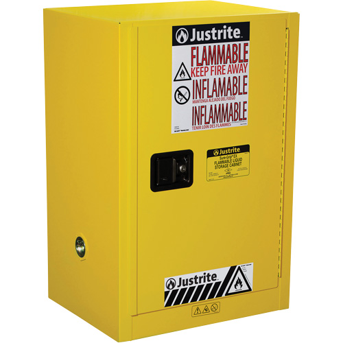 Armoire de s&eacute;curit&eacute; compacte pour produits inflammables EX Sure-Grip, 12 gal., 1 Porte(s), 23,25" La x 35" h x 18" p Rideout Tool & Machine Inc.