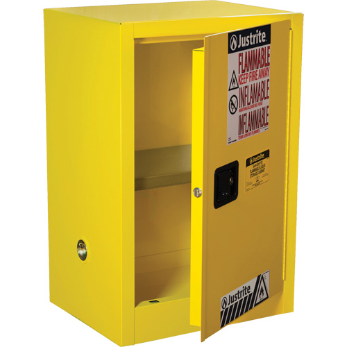 Armoire de s&eacute;curit&eacute; compacte pour produits inflammables EX Sure-Grip, 12 gal., 1 Porte(s), 23,25" La x 35" h x 18" p Rideout Tool & Machine Inc.