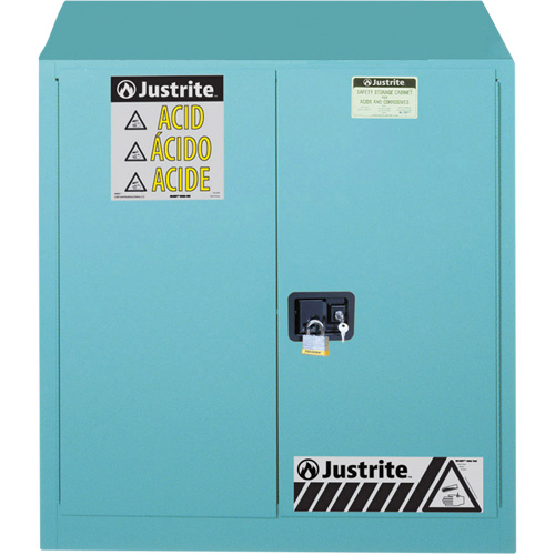 ChemCor&reg; Lined Acid/Corrosive Storage Cabinets, 30 gal., 43" x 44" x 18" Rideout Tool & Machine Inc.