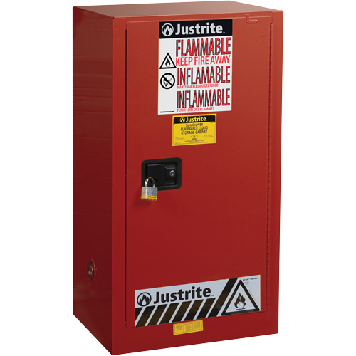 Sure-Grip&reg; EX Combustibles Safety Cabinet for Paint and Ink, 20 gal., 2 Shelves Rideout Tool & Machine Inc.