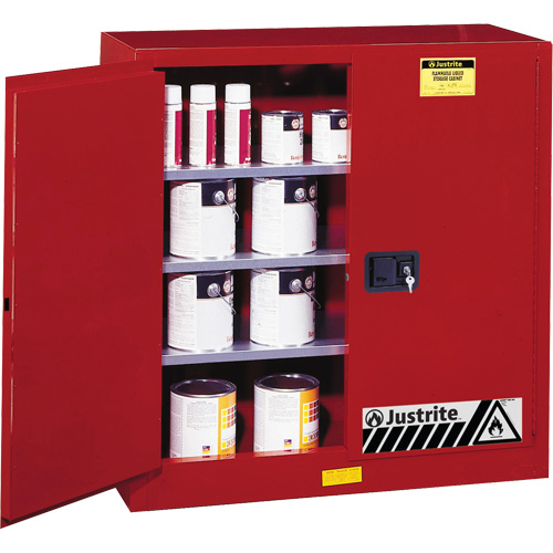 Sure-Grip&reg; EX Combustibles Safety Cabinet for Paint and Ink, 40 gal., 3 Shelves Rideout Tool & Machine Inc.