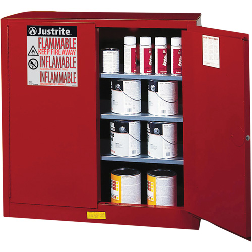 Sure-Grip&reg; EX Combustibles Safety Cabinet for Paint and Ink, 40 gal., 3 Shelves Rideout Tool & Machine Inc.