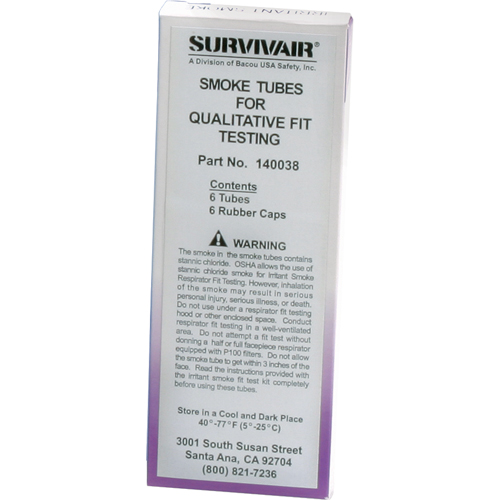 Fit Test Kits - Replacement Tubes, Qualitative, Smoke Testing Solution Rideout Tool & Machine Inc.