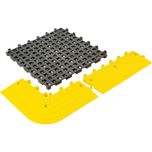 Tapis Ergodeck tout usage No 564 & No 566, PVC, 1-1/2' la c, 1-1/2' lo, 7/8" &eacute;paisseur, Charbon Rideout Tool & Machine Inc.