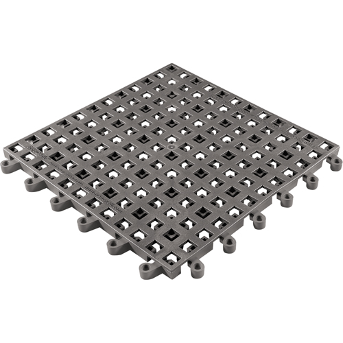 Tapis Ergodeck tout usage No 564 & No 566, PVC, 1-1/2' la c, 1-1/2' lo, 7/8" &eacute;paisseur, Charbon Rideout Tool & Machine Inc.