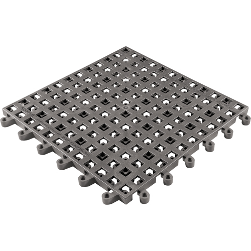 Tapis Ergodeck tout usage No 564 & No 566, PVC, 1-1/2' la c, 1-1/2' lo, 7/8" &eacute;paisseur, Charbon Rideout Tool & Machine Inc.
