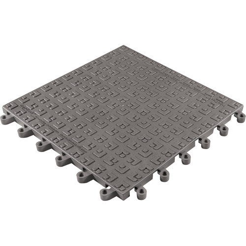 ErgoDeck&reg; Soft No. 566 Matting, PVC, 1-1/2' W x 1-1/2' L, 7/8" Thick, Charcoal Rideout Tool & Machine Inc.