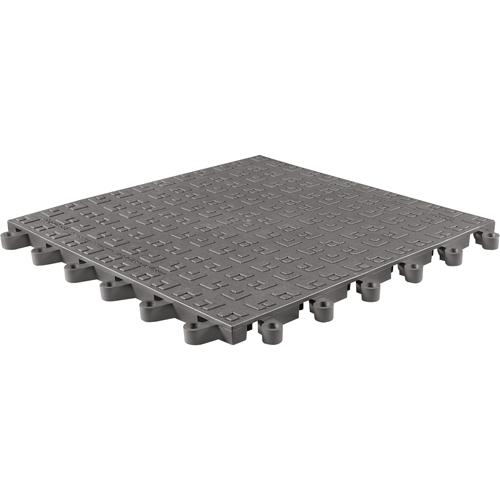 ErgoDeck&reg; Soft No. 566 Matting, PVC, 1-1/2' W x 1-1/2' L, 7/8" Thick, Charcoal Rideout Tool & Machine Inc.