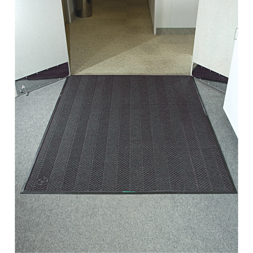Waterhog&reg; Eco Elite Matting, Wiper/Scraper, 3' x 5' x 3/8", Grey Ash Rideout Tool & Machine Inc.