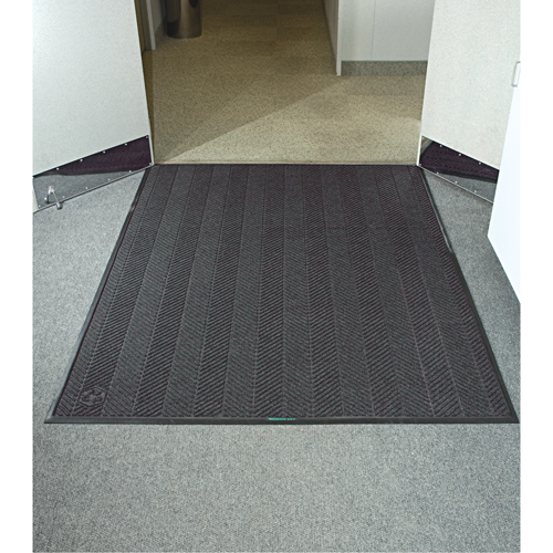Tapis Waterhog Eco Elite, Essuie-pieds/grattoir, 4' x 8' x 3/8", Cendre grise Rideout Tool & Machine Inc.