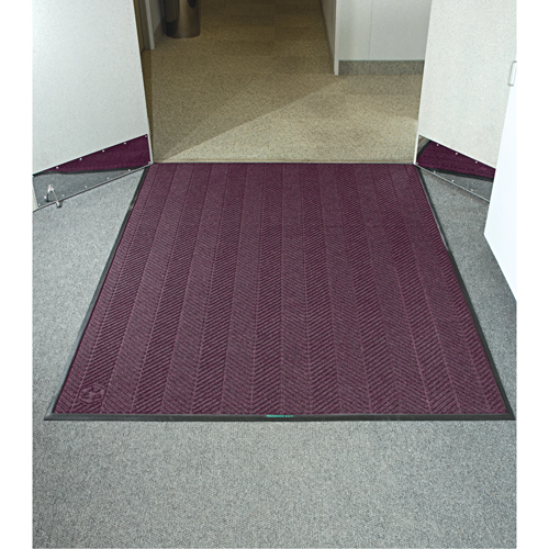 Waterhog&reg; Eco Elite Matting, Wiper/Scraper, 3' x 20' x 3/8", Maroon Rideout Tool & Machine Inc.