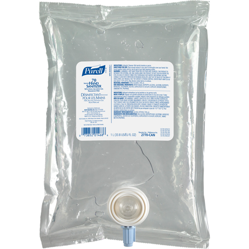 NXT&reg; Advanced Gel Hand Sanitizer, 1000 ml, Cartridge Refill, 70% Alcohol Rideout Tool & Machine Inc.