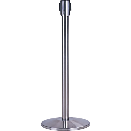 Free-Standing Crowd Control Barrier Receiver Post, 35" High, Stainless Rideout Tool & Machine Inc.