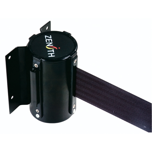 Barri&egrave;re &agrave; fixation murale, Acier, Fixation par vis, 12', Ruban Noir Rideout Tool & Machine Inc.