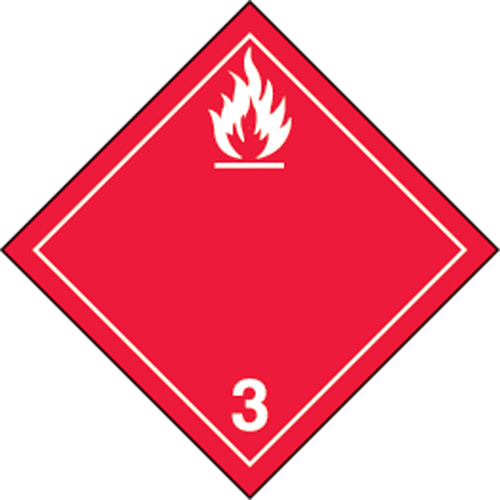 TDG Shipping Labels, Class 3, Flammable Liquids, Vinyl Rideout Tool & Machine Inc.