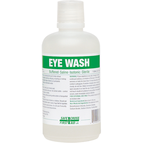 Eyewash Solution, Full Bottle, 1000 ml Rideout Tool & Machine Inc.