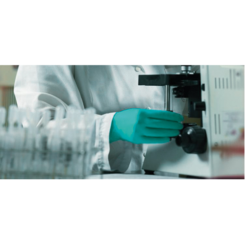 TouchNTuff Disposable Gloves, 7, Nitrile, 5-mil, Powdered, Green Rideout Tool & Machine Inc.