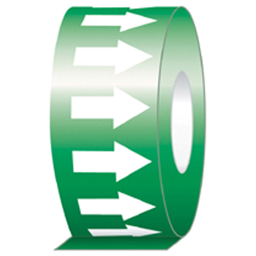 &eacute;tiquette de tuyauterie, 108', Blanc/vert Rideout Tool & Machine Inc.
