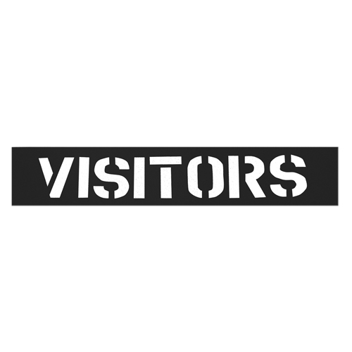 Parking Lot Stencils, English, 12" Rideout Tool & Machine Inc.