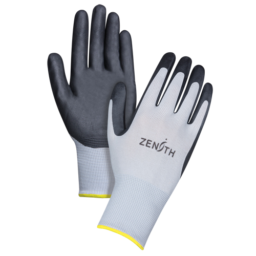 Gants l&eacute;gers enduits et respirants, 11/2T-Grand, R&ecirc;vetement Mousse de nitrile, Calibre 13, Enveloppe en Polyester Rideout Tool & Machine Inc.