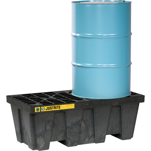 EcoPolyBlend Spill Control Pallets - With Drain, 66 US gal. Spill Capacity, 49" x 25" x 18" Rideout Tool & Machine Inc.