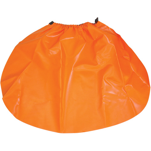 Hard Hat Rain Shield, One Size, Orange, Nylon/PVC Rideout Tool & Machine Inc.
