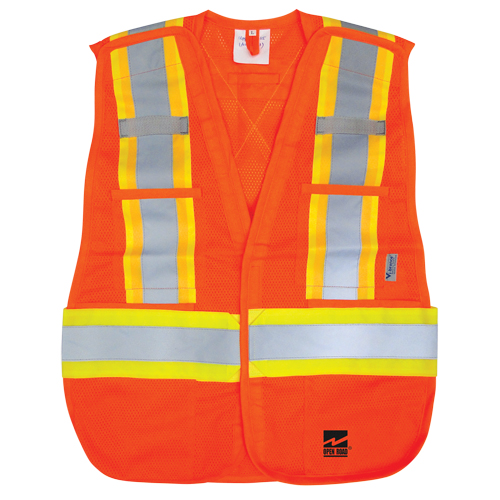 Open Road&reg; Tear Away Vest , High Visibility Orange, Polyester Rideout Tool & Machine Inc.