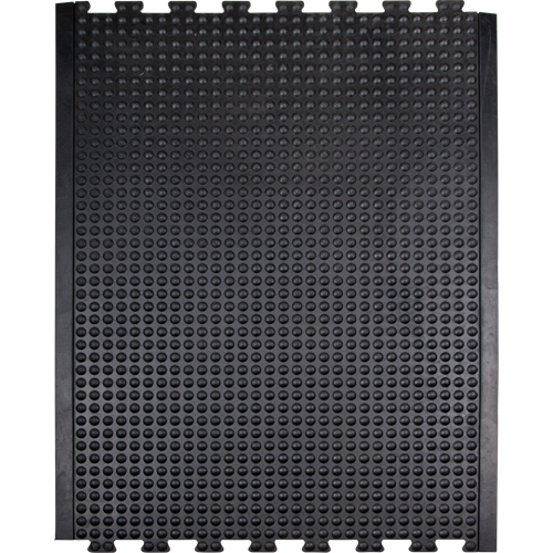 Tapis antifatigue en d&ocirc;me, &agrave; bulles, 3' x 4' x 1/2", Noir, Caoutchouc Rideout Tool & Machine Inc.