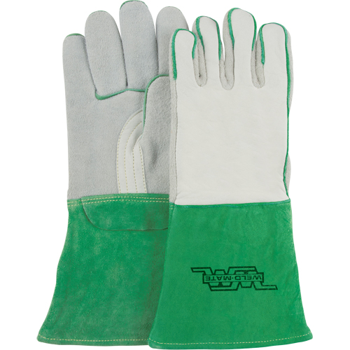 Gants de soudage robustes, Cuir de vache refendu, Taille Moyen Rideout Tool & Machine Inc.