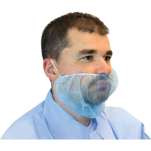 Disposable Beard Covers, Polypropylene, Blue Rideout Tool & Machine Inc.