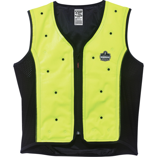 Vestes refroidissantes &agrave; &eacute;vaporation s&egrave;che Chill-Its 6685, Moyen, Jaune lime haute visibilit&eacute; Rideout Tool & Machine Inc.