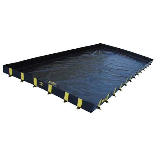 Rigid-Lock QuickBerm&reg;, 1795 gal. Capacity, 12' W x 20' L x 12" H, Stake Wall Rideout Tool & Machine Inc.