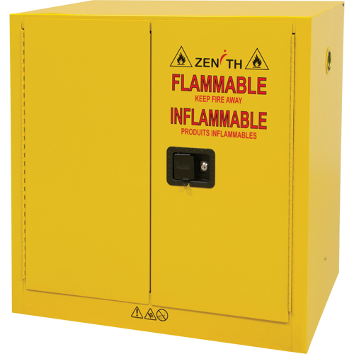 Flammable Storage Cabinet, 22 gal., 2 Door, 35" W x 35" H x 22" D Rideout Tool & Machine Inc.