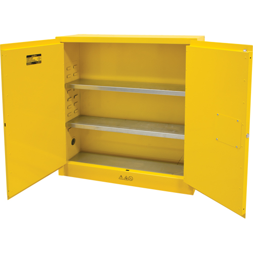 Armoire pour produits inflammables, 24 gal., 2 Porte(s), 43" La x 44" h x 12" p Rideout Tool & Machine Inc.
