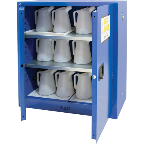 Corrosive Liquids Cabinet, 30 gal., 43" x 44" x 18" Rideout Tool & Machine Inc.