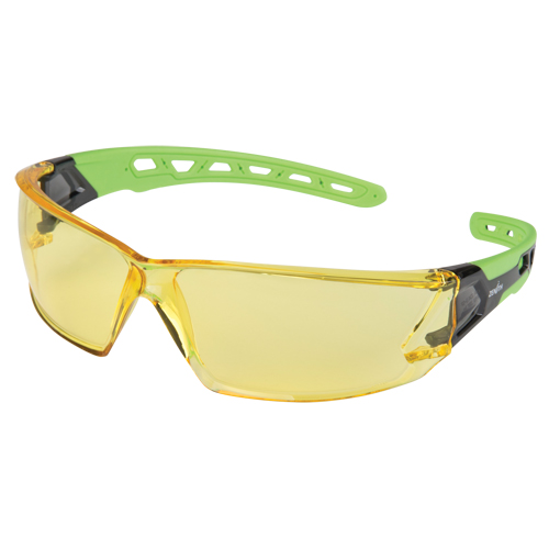 Z2500 Series Safety Glasses, Amber Lens, Anti-Scratch, ANSI Z87+/Meets/Exceeds CSA Z94.3 Rideout Tool & Machine Inc.