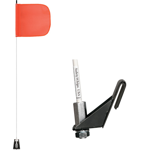 Safety Whip&reg; Light-Duty Whips, Window Mount, 5' High, Orange Rideout Tool & Machine Inc.