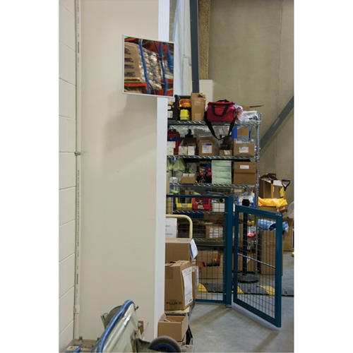 Miroir plat, 12" ha x 12" la, Encadr&eacute; Rideout Tool & Machine Inc.