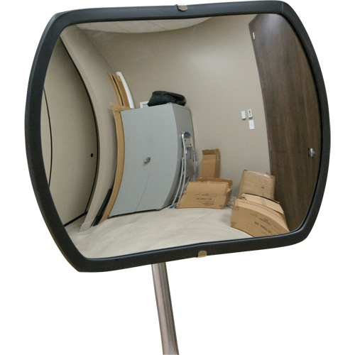 Roundtangular Convex Mirror with Telescopic Arm, 12" H x 18" W, Indoor/Outdoor Rideout Tool & Machine Inc.