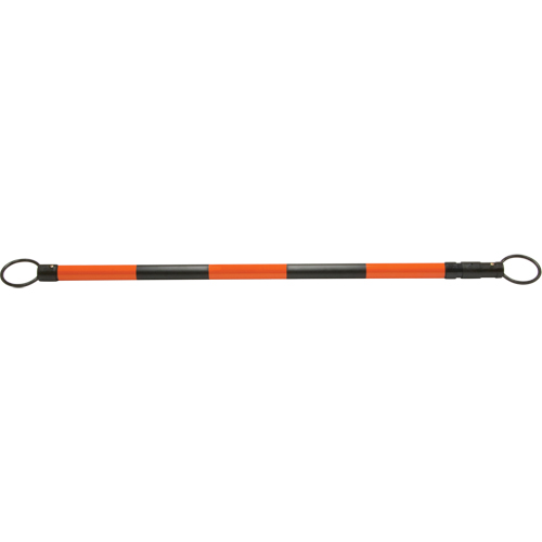 Barre pour c&ocirc;ne de circulation r&eacute;tractable, Longueur d&eacute;ploy&eacute;e de 7' 5'', Noir/Orange Rideout Tool & Machine Inc.
