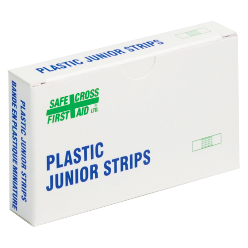 Junior Strips Bandages, Rectangular/Square, 1-1/2", Plastic, Non-Sterile Rideout Tool & Machine Inc.